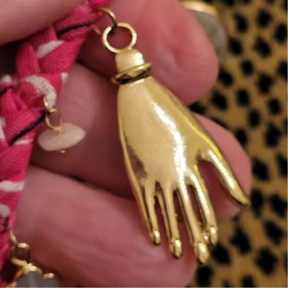 Free People NWT anklet braided band mixed charms or a bracelet - Picture 8 of 9